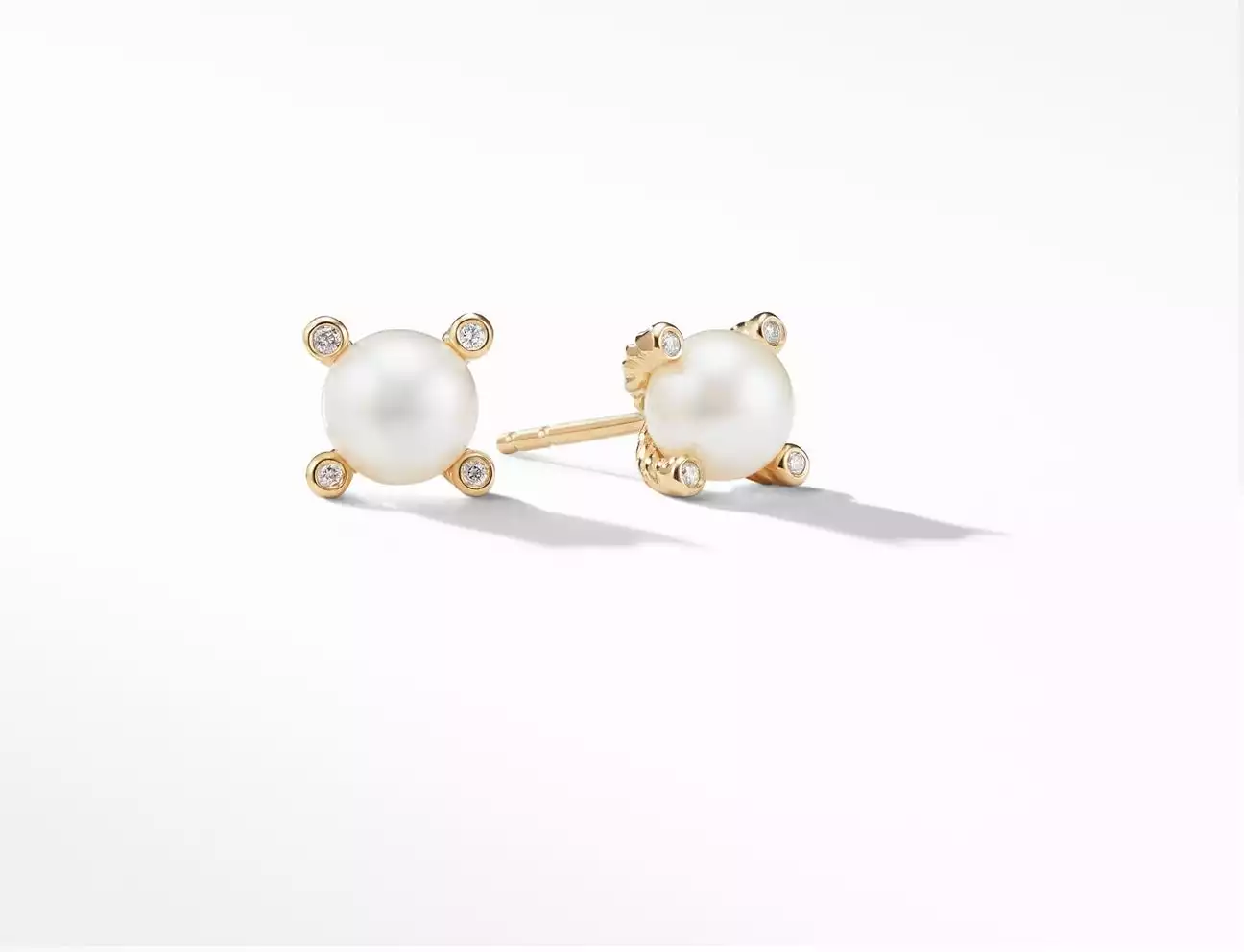 Cable Pearl Stud Earrings | David Yurman