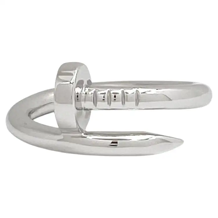 Cartier Juste un Clou White Gold Ring | 1stDibs