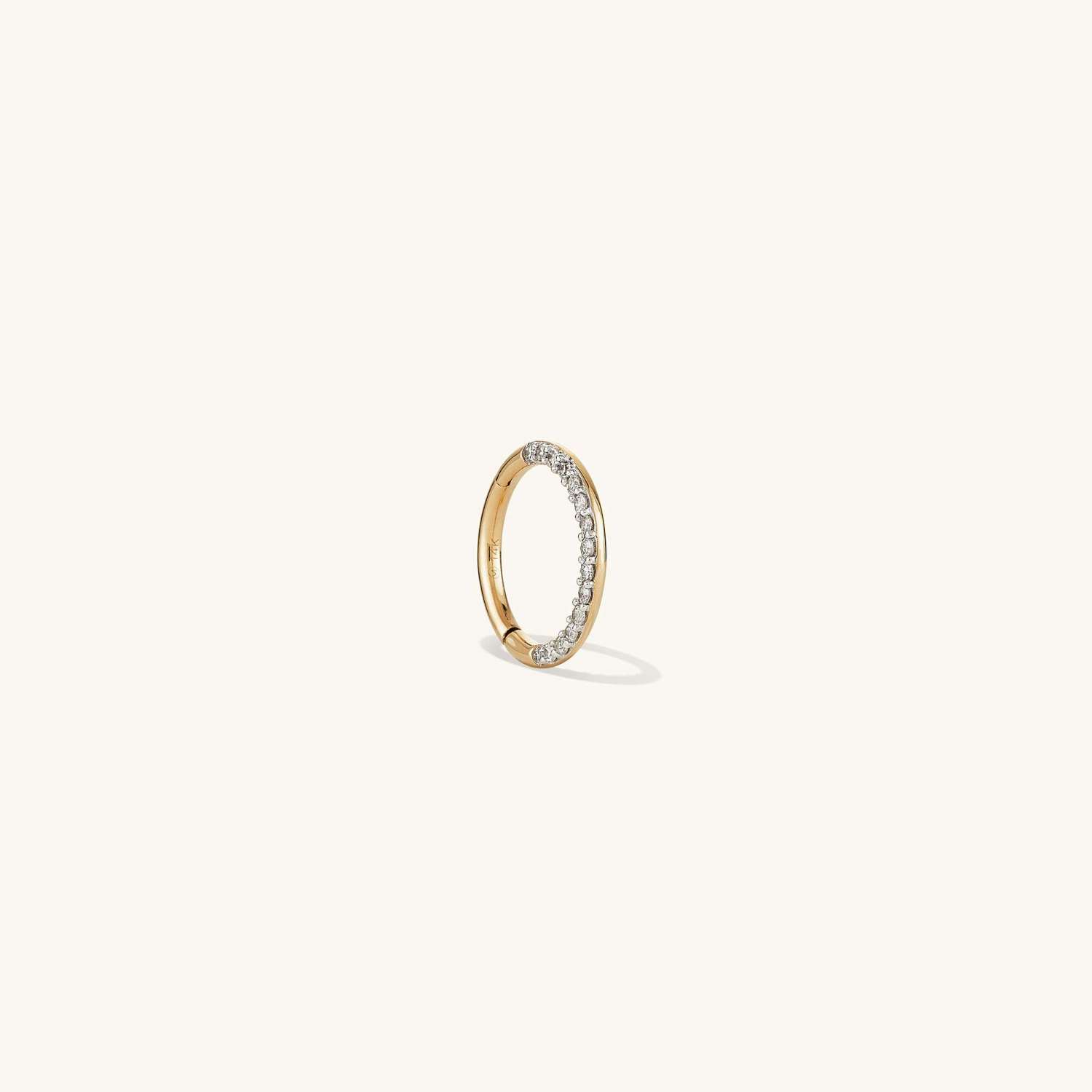 Cartilage Pavé Diamond Mini Hoop | Mejuri