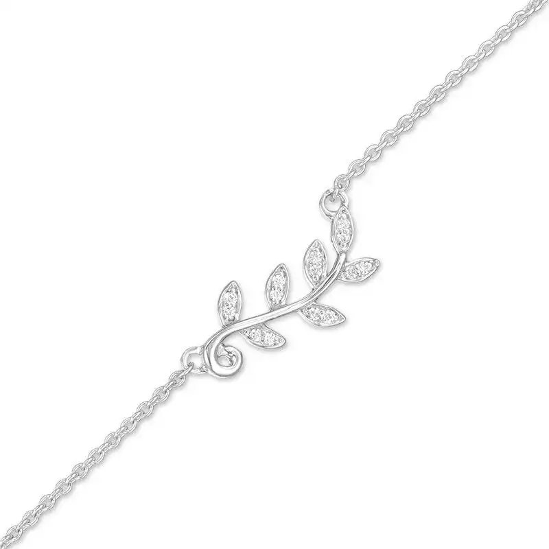 Diamond Leaf Anklet | Zales`