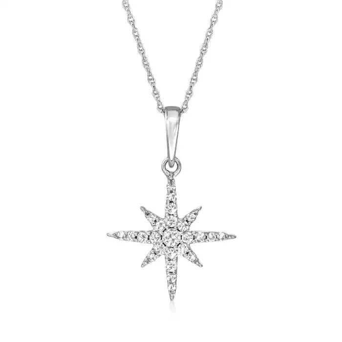 Diamond Star Pendant Necklace | Ross-Simons