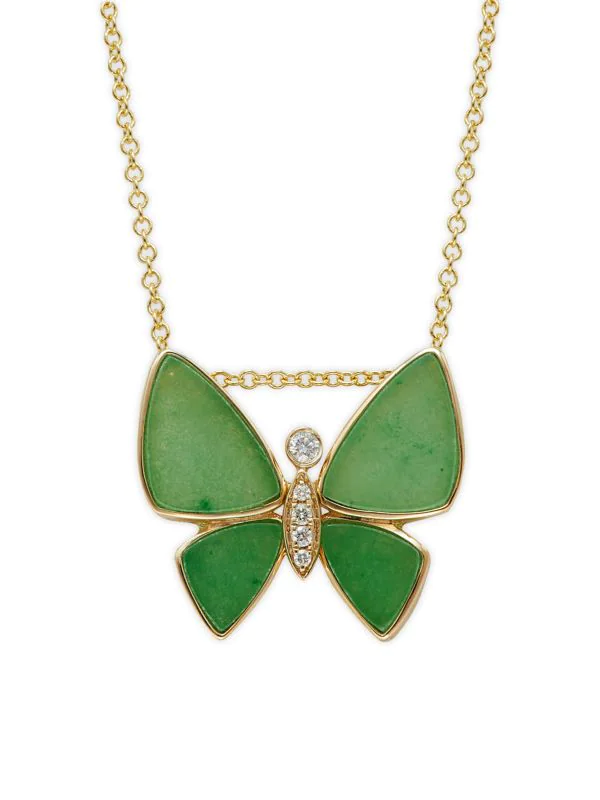 Effy Jade and Diamond Pendant Necklace | Saksoff5th