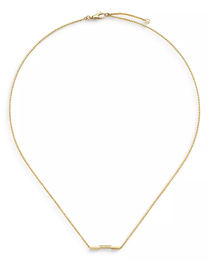 Gucci Link to Love Necklace with Bar | Bloomingdales