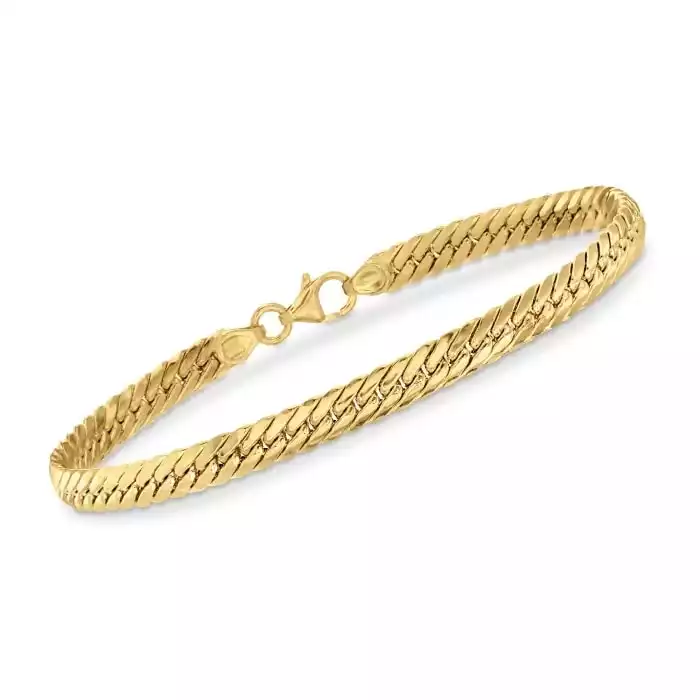 Italian 18kt Yellow Gold Cuban-Link Bracelet | Ross-Simons