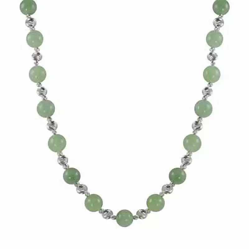 Jade and Brilliance Bead Necklace | Zales