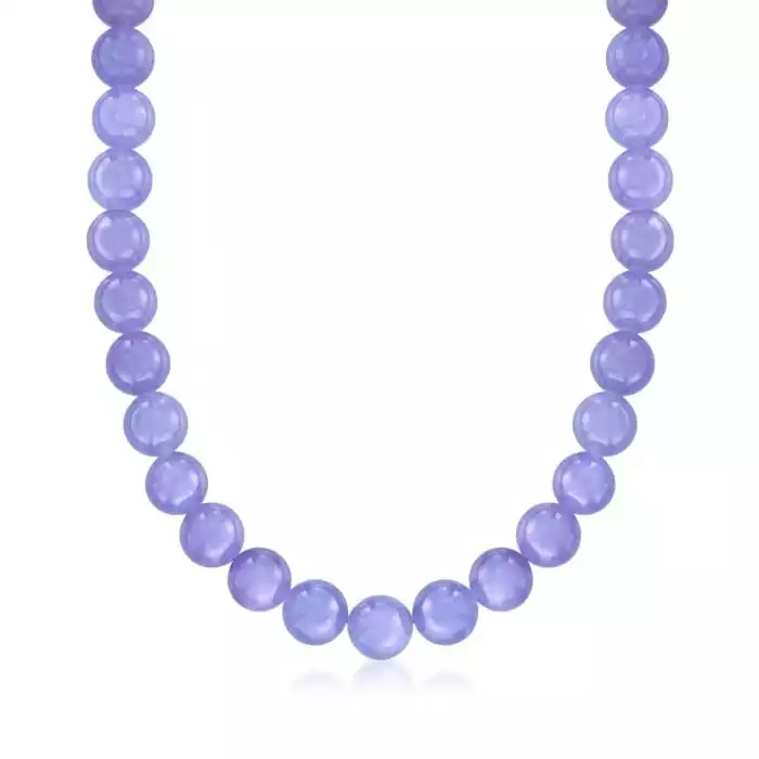 Lavender Jade Bead Necklace | Ross-Simons