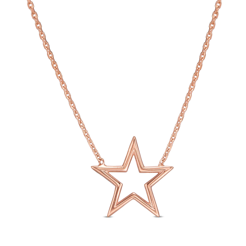 Mini Star Outline Necklace | Zales