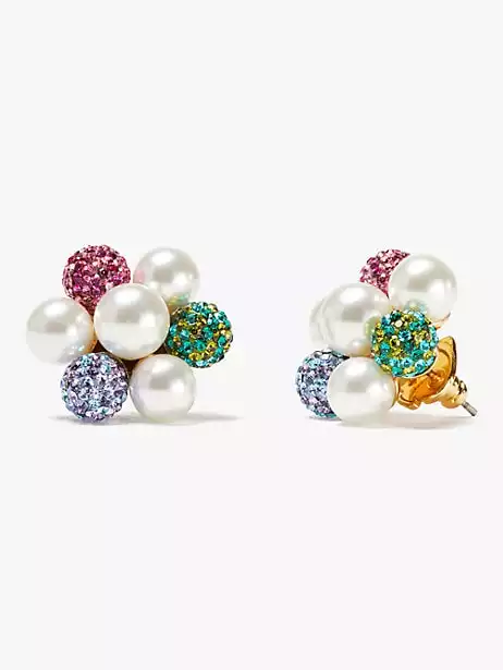 Pearl Power Cluster Stud Earrings | Kate Spade