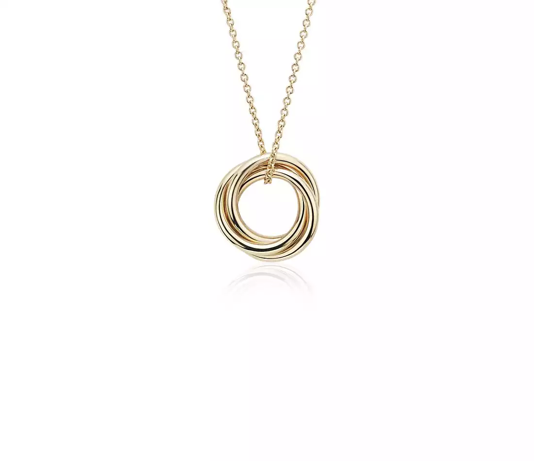 Petite Infinity Rings Pendant | Blue Nile