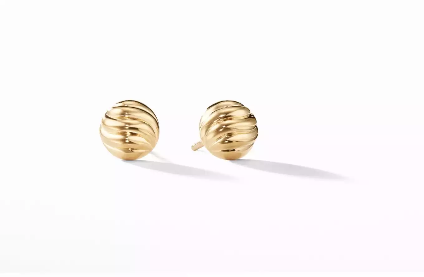 Sculpted Cable Stud Earrings | David Yurman