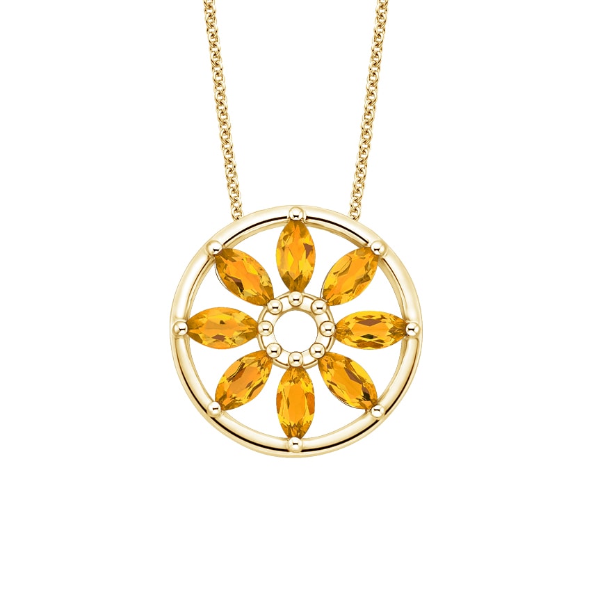 Sunflower Citrine Pendant | Brilliant Earth