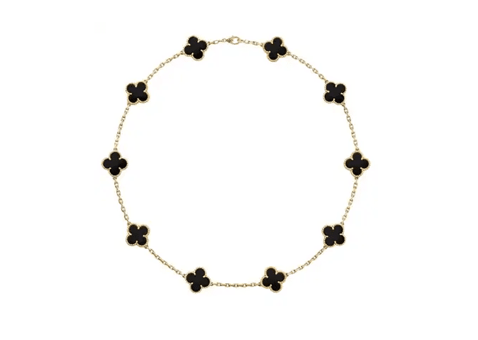 Vintage Alhambra 10 Motif Necklace | 1stDibs