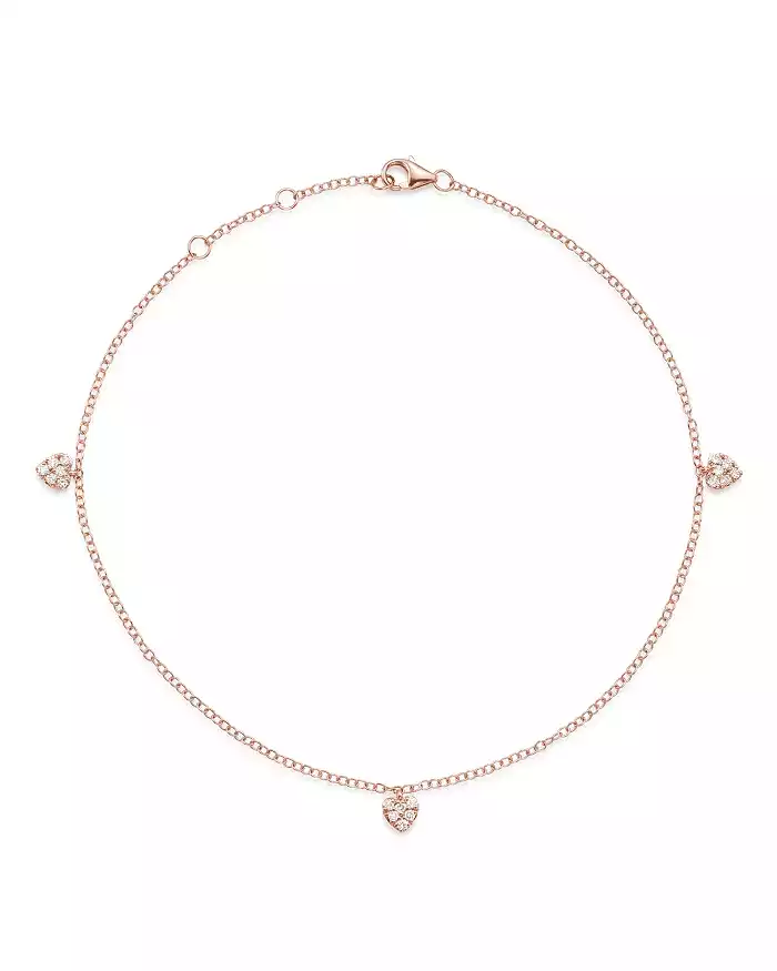 Diamond Heart Anklet Bracelet | Bloomingdales