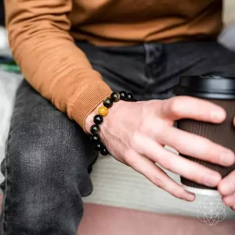 Golden Obsidian Protection Bracelet | Conscious Items