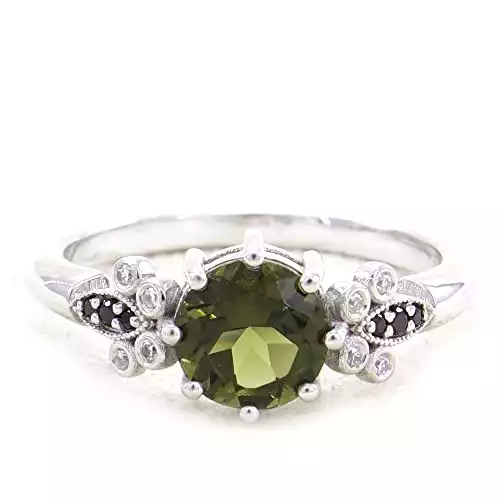 Moldavite Unique Gift Ring | Amazon